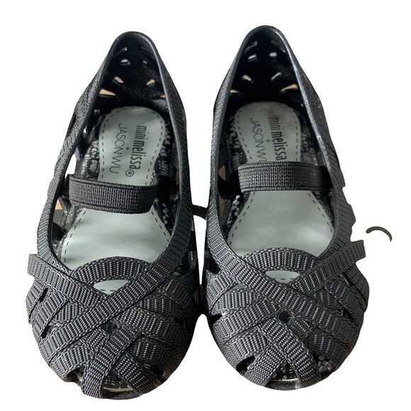 Mini Melissa Other - Mini Melissas X Jason Wu Designer Basket Weave Cut Out Baby Ballet Flats